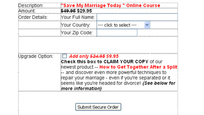 Save My Marriage Today Order Form